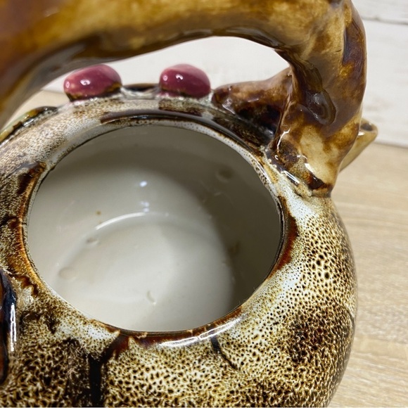 Handmade Hand Painted Ceramic Floral Forest Tree Branch Decorative Teapot - Picture 13 of 16